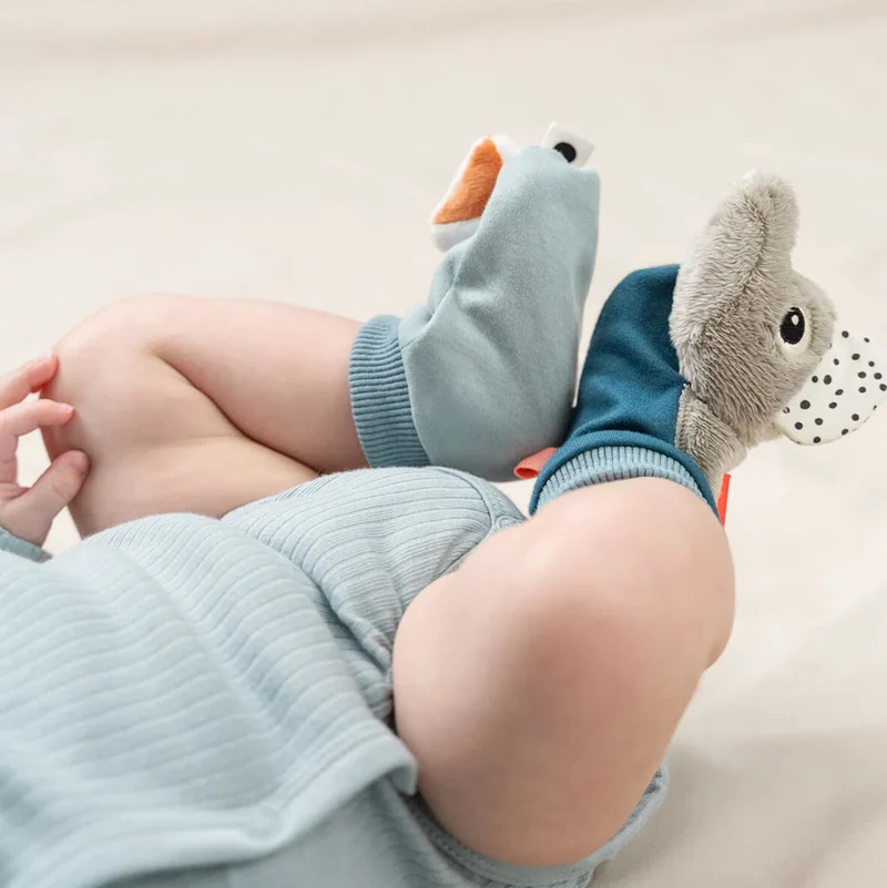 Chaussettes hochet | Bleu