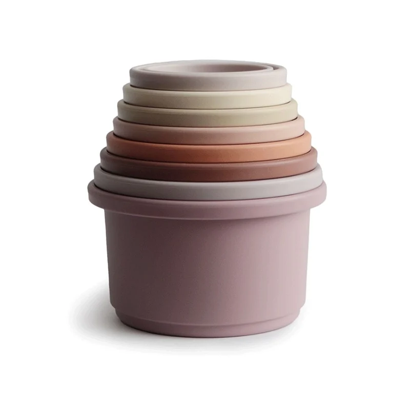 Tour à empiler bébé pastel - Mushie