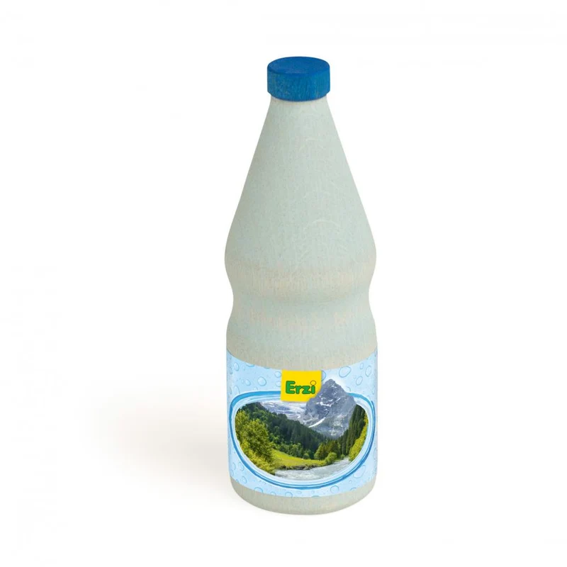 Bouteille d'eau minérale pour dinette en bois