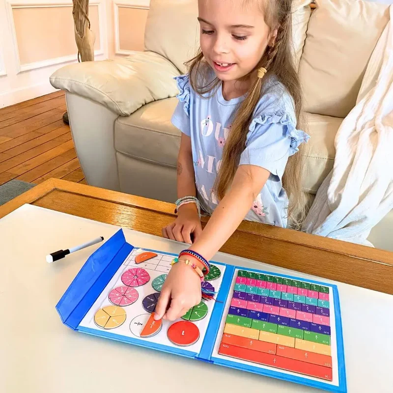 Livre de Fractions Magnétique Montessori - FractionGame™