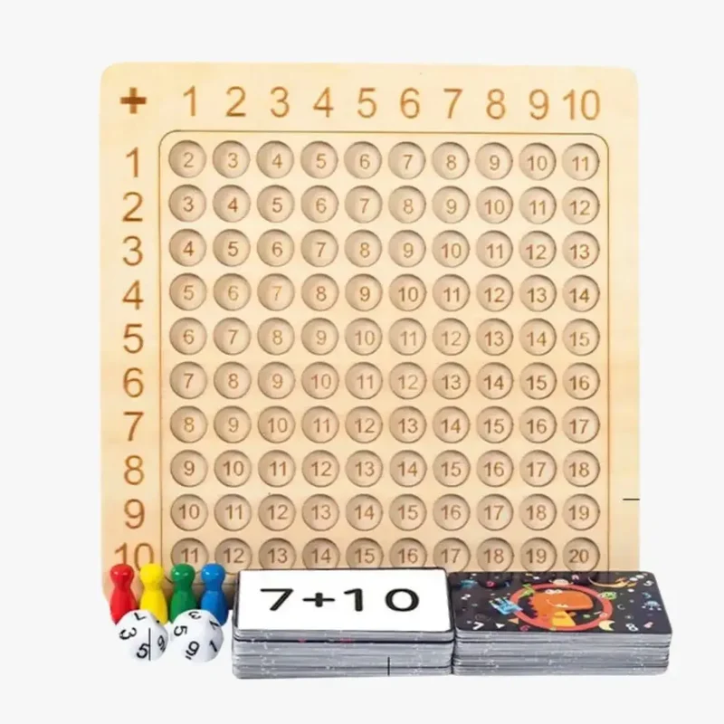 Jeu de Maths Montessori avec Cartes et Dés - Numérofun™