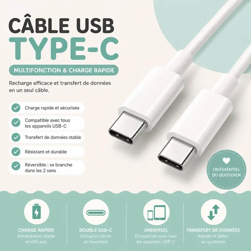 Câble USB C