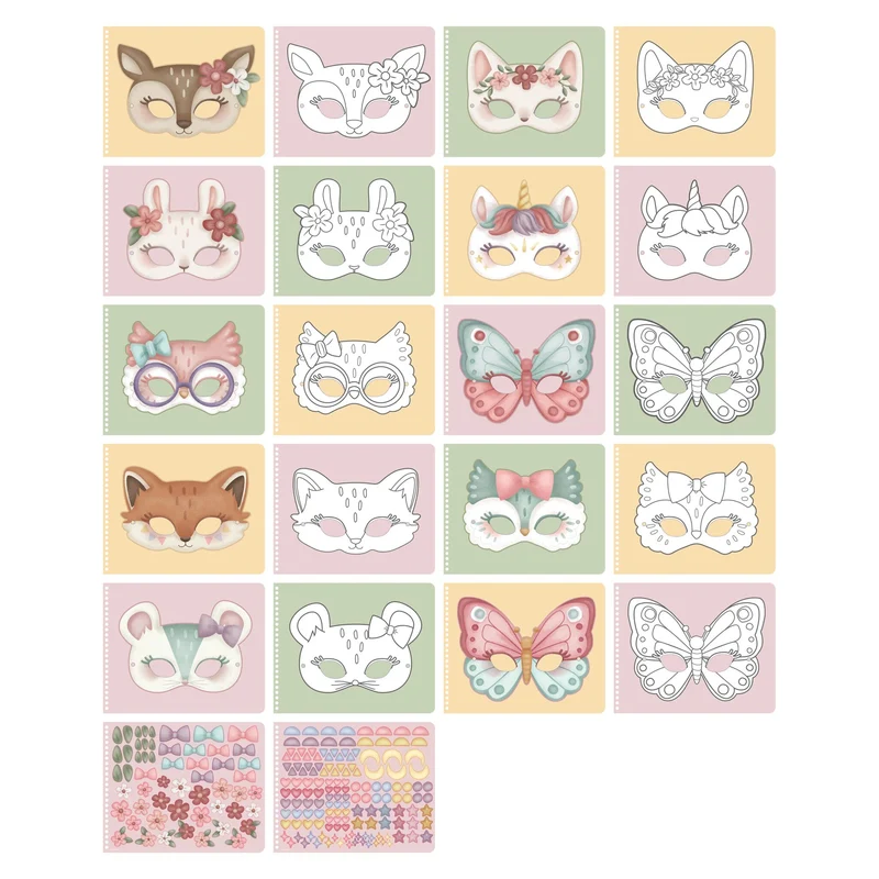 Knutselboek maskers - Rosa