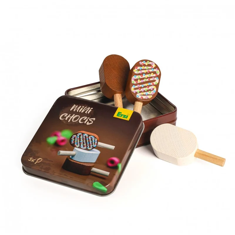 3 glaces magnum en bois pour dinette