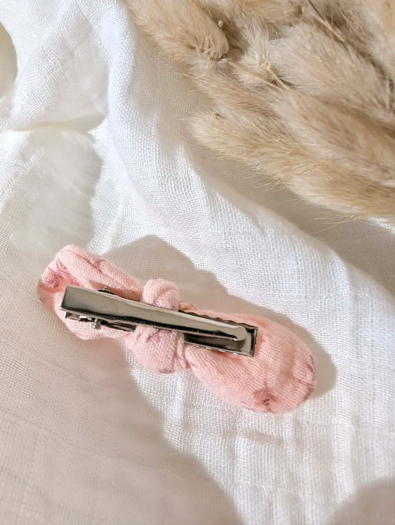Barrette | Fleurs rose