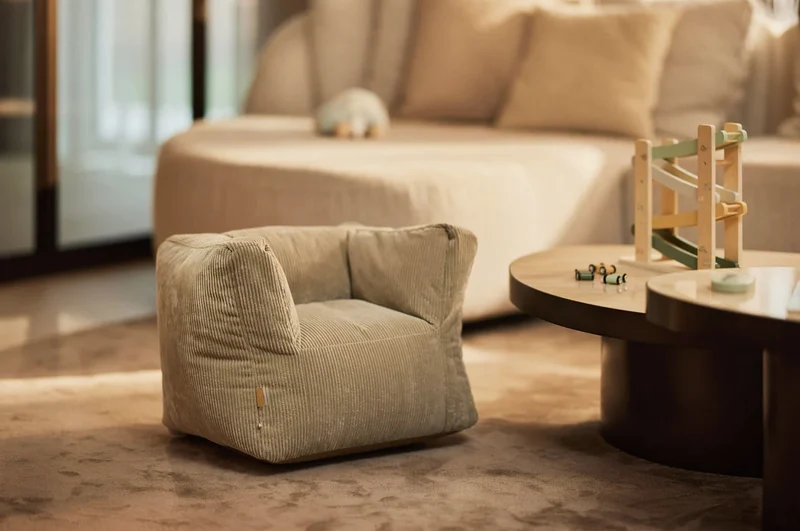 Fauteuil velours côtelé | Olive Green