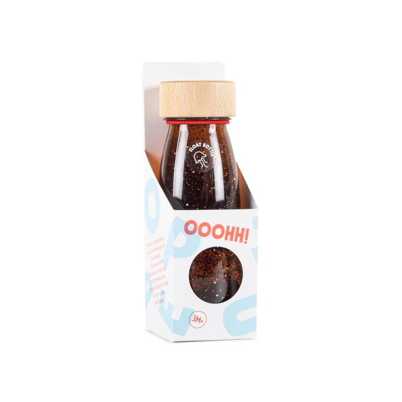 Bouteille sensorielle Float marron - Petit boum