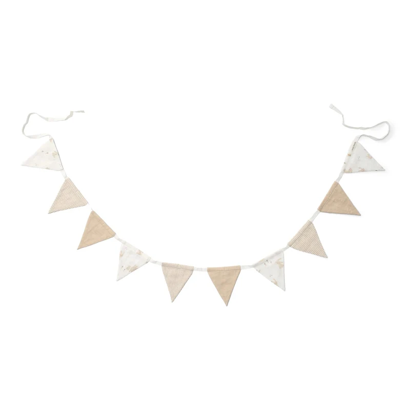 Slinger met vlaggetjes - Wit - Newborn Naturals - Baby Bunny