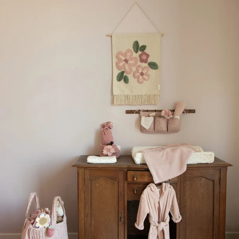 Wandkleed bloem - Wit - Fairy Garden