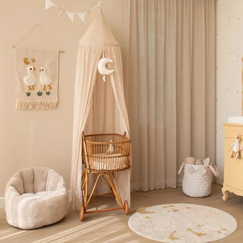 Slinger met vlaggetjes - Beige - Newborn Naturals - Little Goose