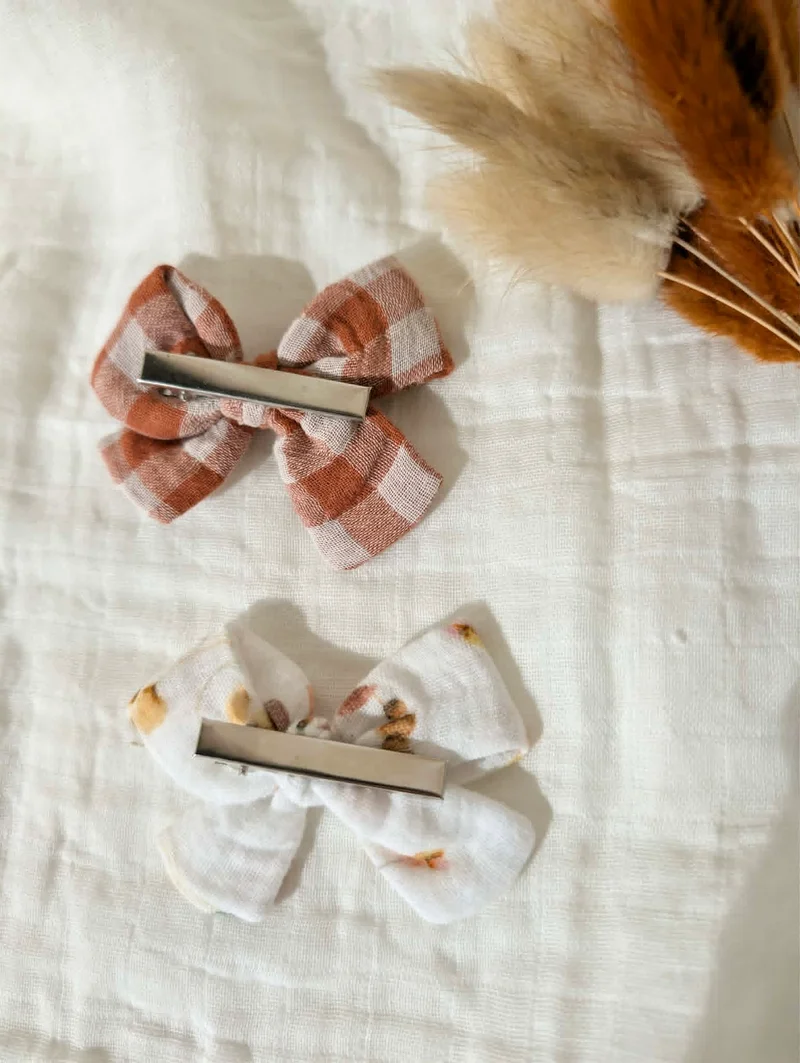 Barrettes noeud | Vichy