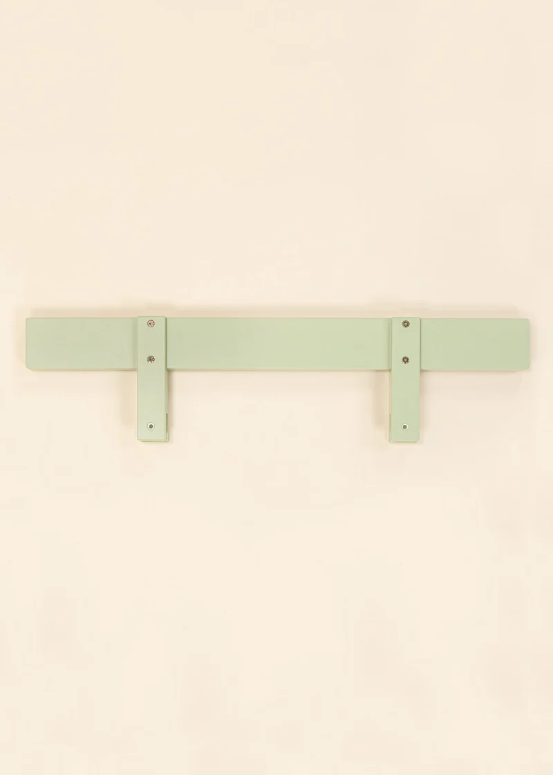 Wooden Bed Frame Rail - Seafoam