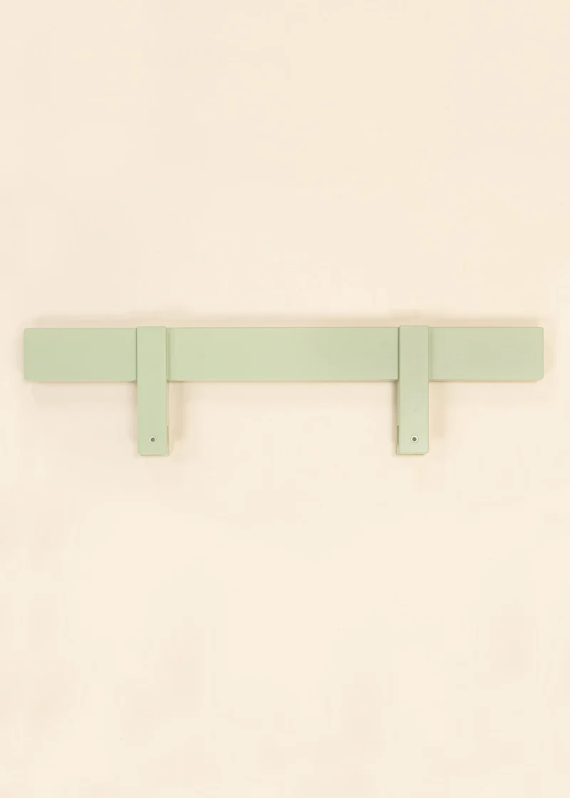 Wooden Bed Frame Rail - Seafoam