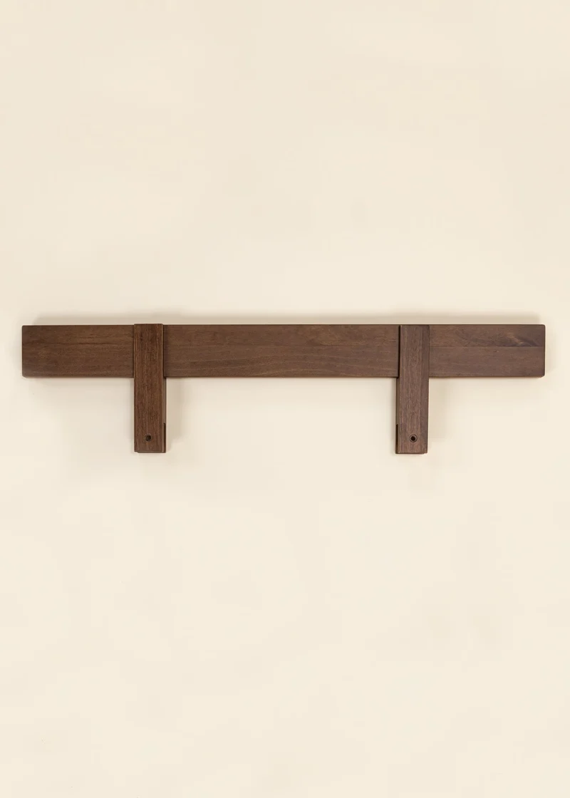 Wooden Bed Frame Rail - Walnut