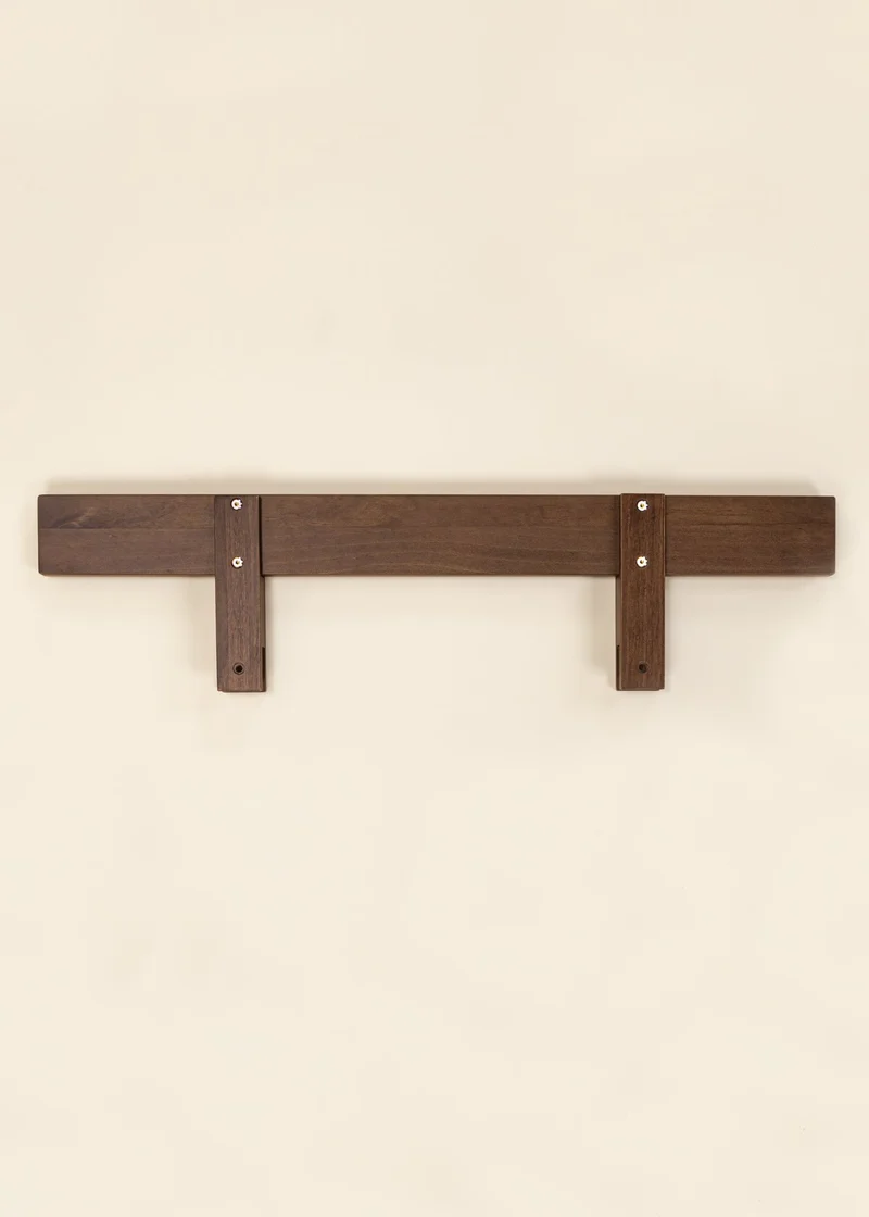 Wooden Bed Frame Rail - Walnut