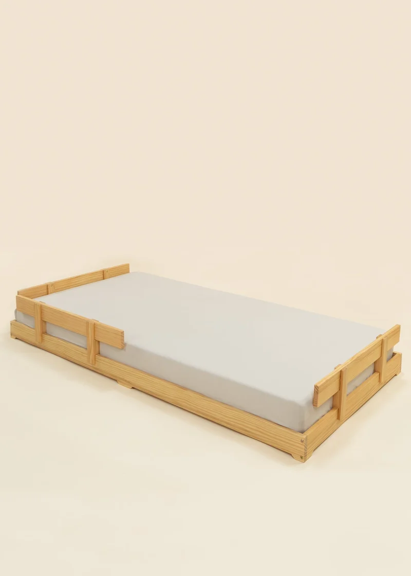 Wooden Bed Frame - Natural Wood