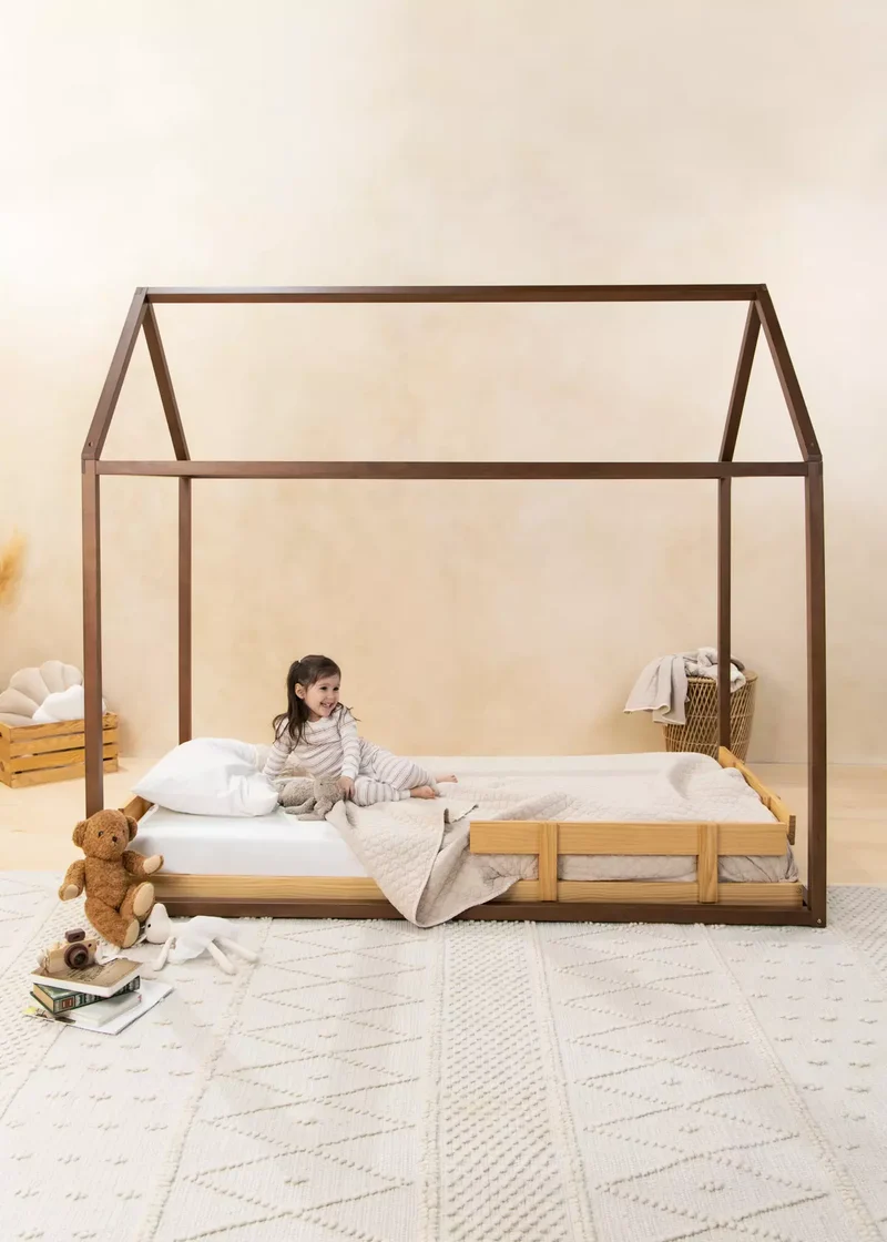 Wooden Bed Frame - Natural Wood