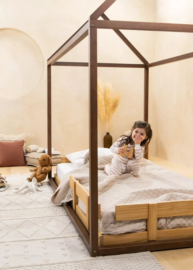 Wooden Bed Frame - Natural Wood