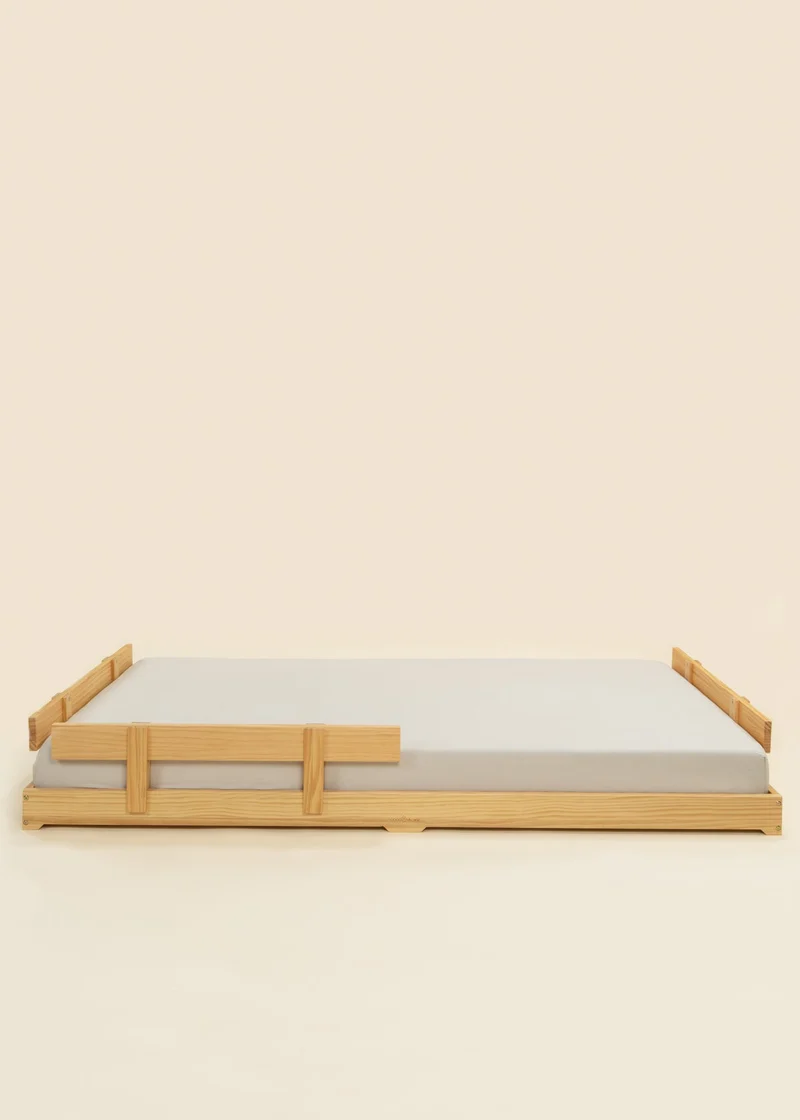 Wooden Bed Frame - Natural Wood