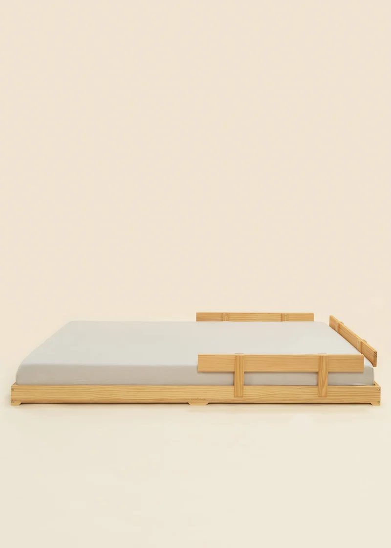 Wooden Bed Frame - Natural Wood