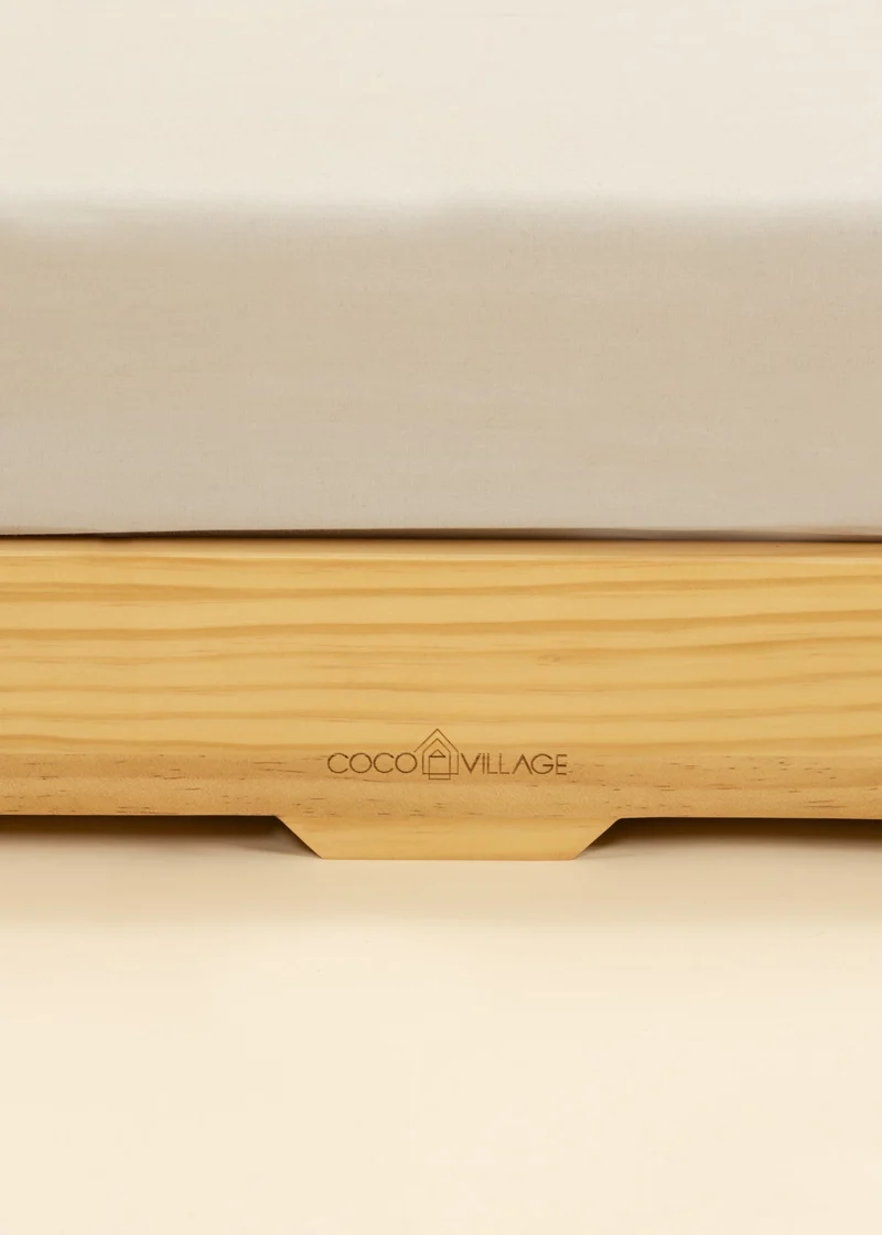 Wooden Bed Frame - Natural Wood