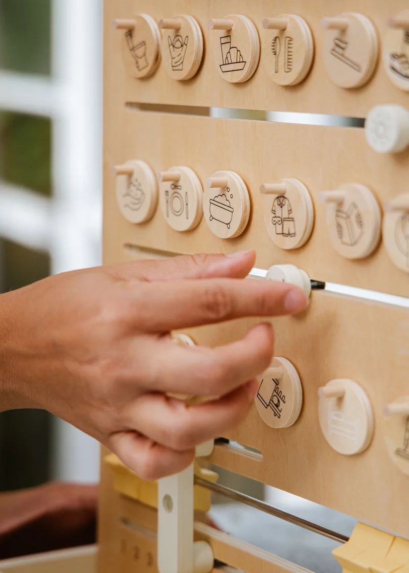 Wooden Routine, Tasks & Rewards Board