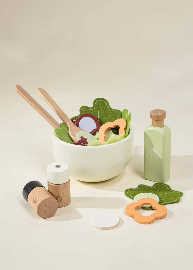 Wooden Salad Playset