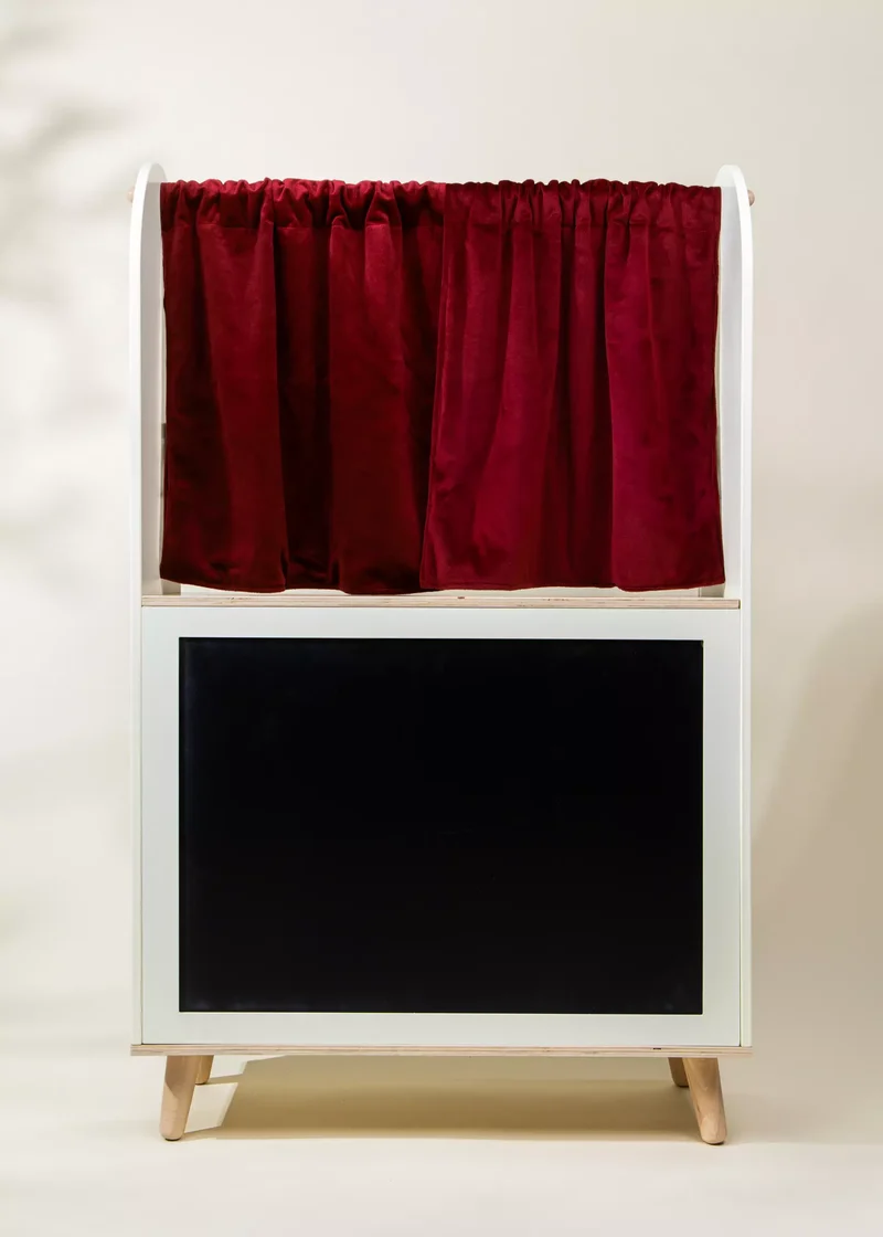 Wooden Play Market & Theater Stand