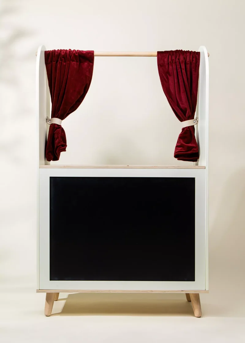 Wooden Play Market & Theater Stand