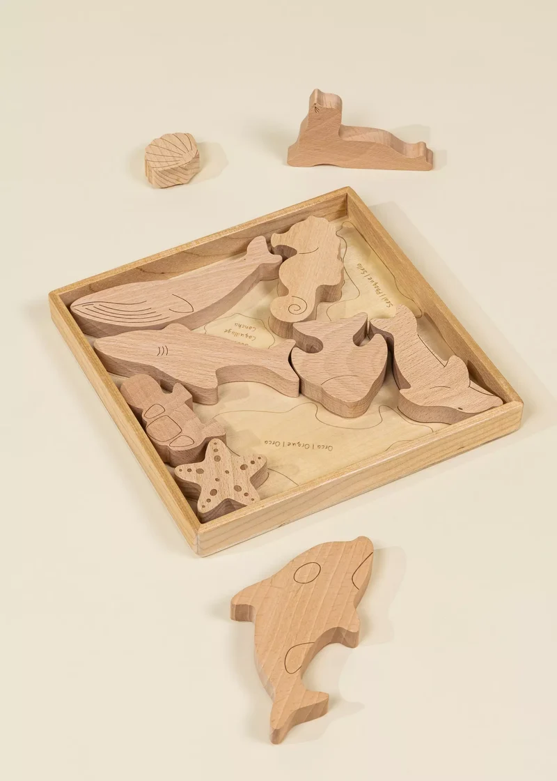Wooden Puzzle - Under the Sea - 10 pieces