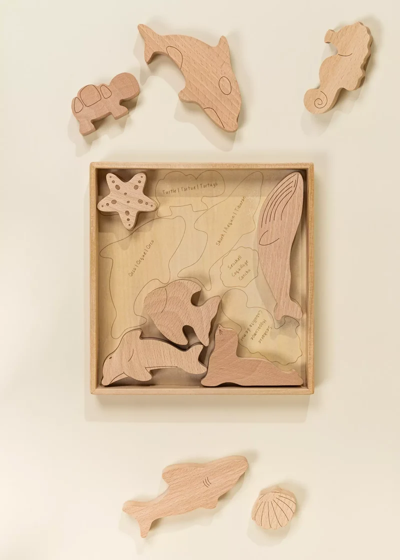 Wooden Puzzle - Under the Sea - 10 pieces