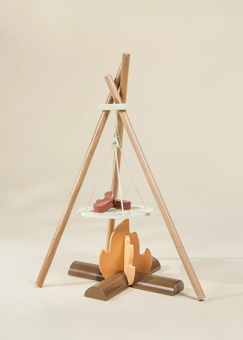 Wooden Camping Playset