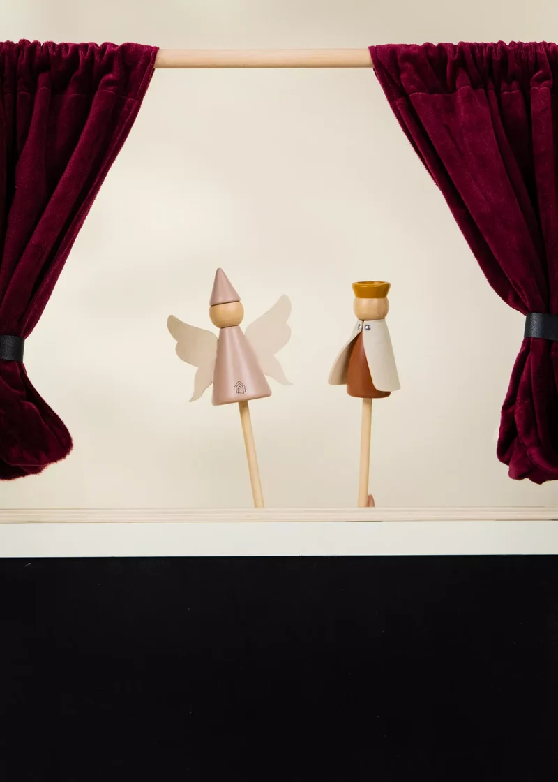 Set of 6 Wooden Puppets
