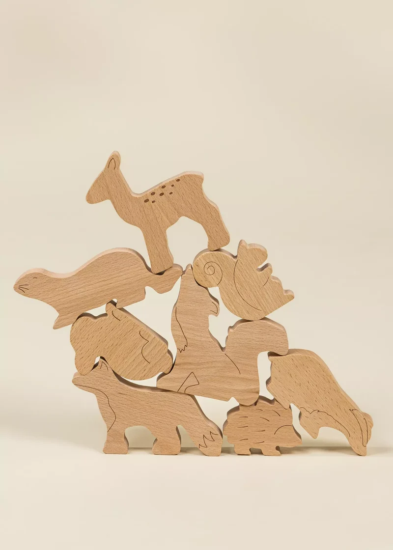 Wooden Balance Puzzle - Forest - 8 pieces