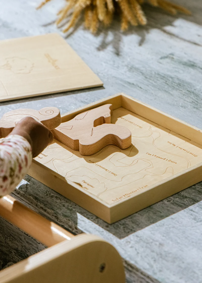 Wooden Balance Puzzle - Forest - 8 pieces