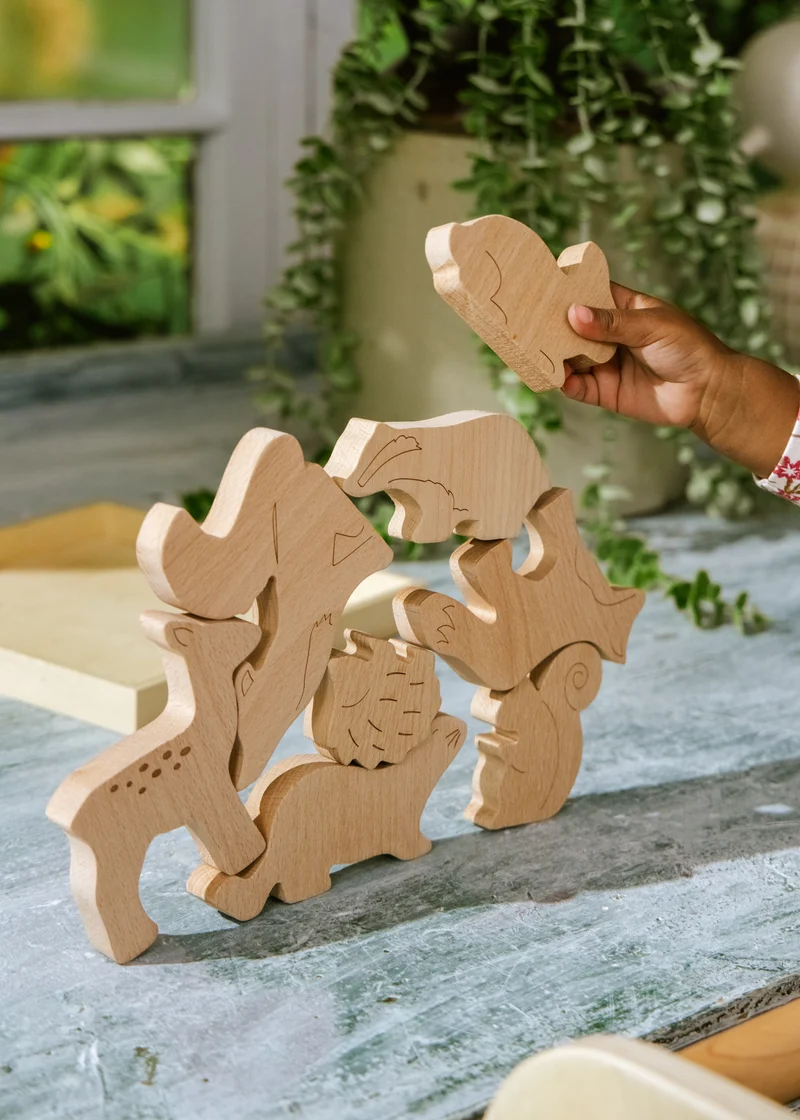 Wooden Balance Puzzle - Forest - 8 pieces