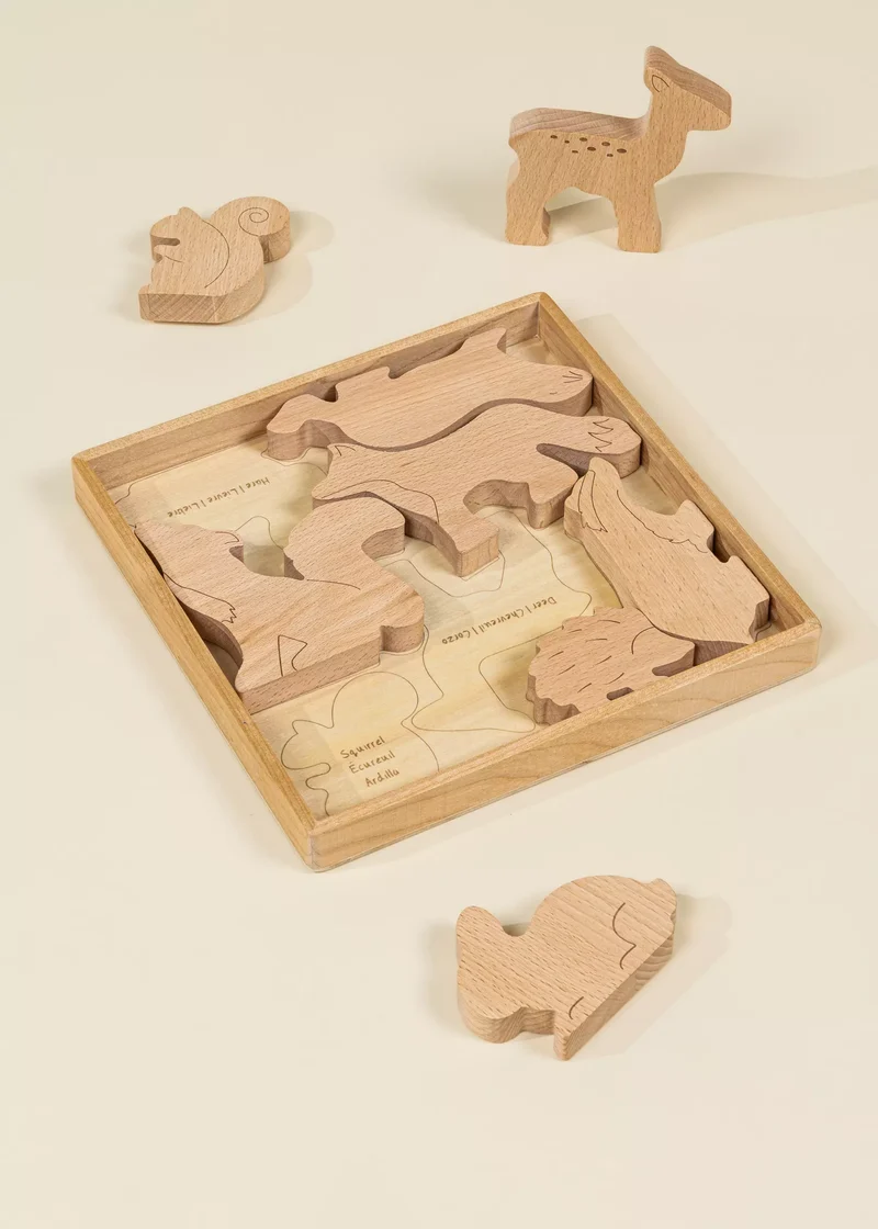 Wooden Balance Puzzle - Forest - 8 pieces