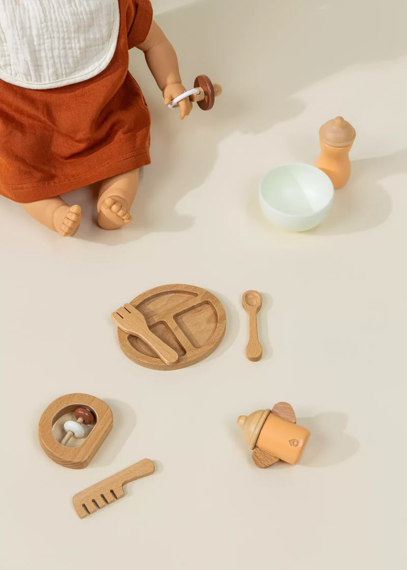 Doll Accessories Wooden Playset