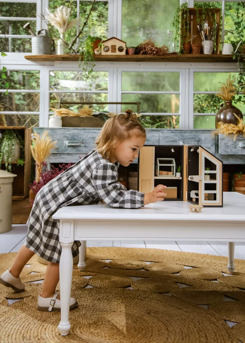 Wooden Doll House To Go