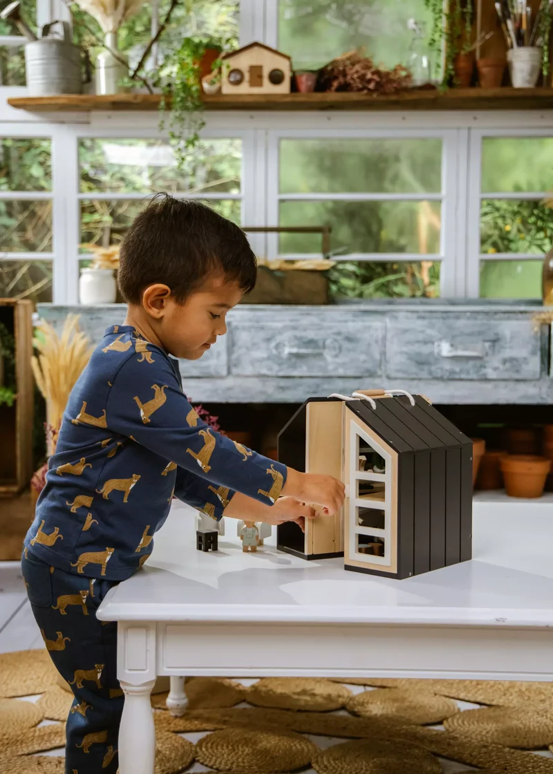 Wooden Doll House To Go