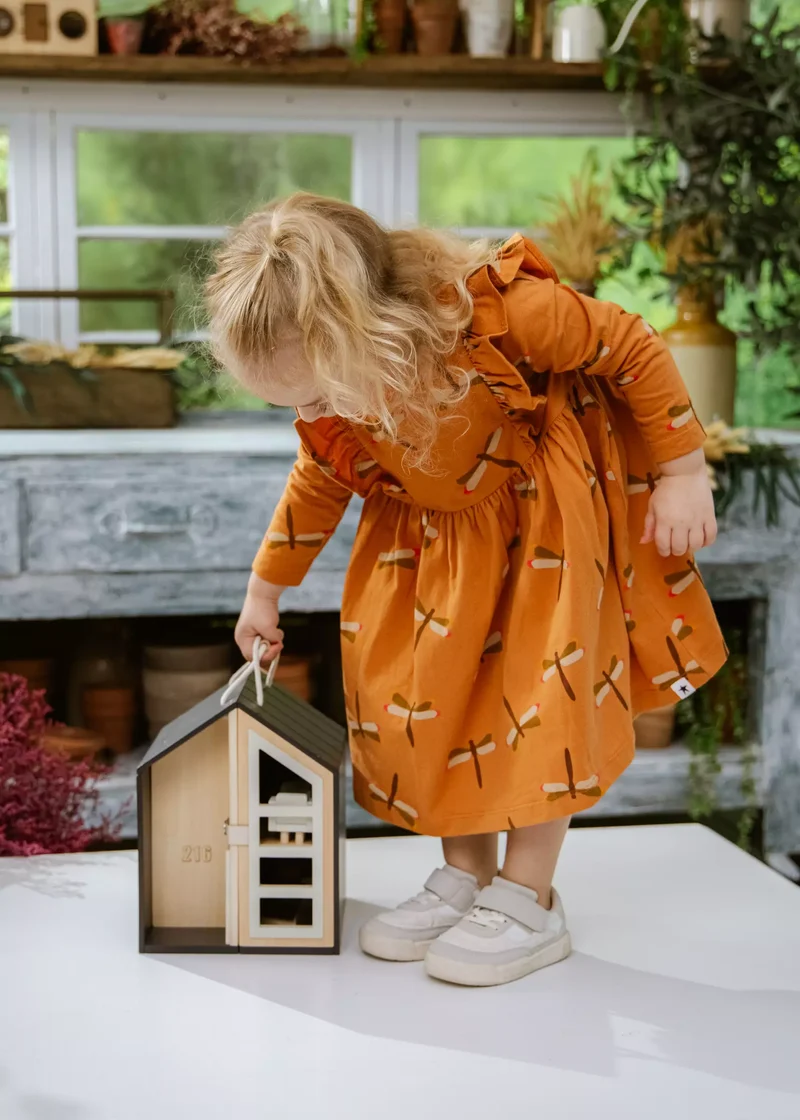 Wooden Doll House To Go