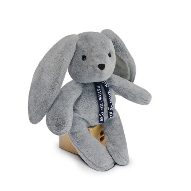 Lapin dorlotin pantin gris