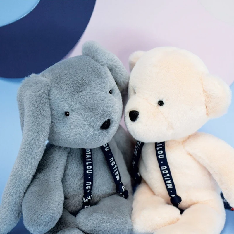 Lapin dorlotin pantin gris