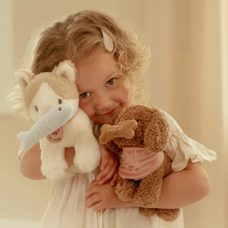 Knuffelhond in tas – Roze – Essentials