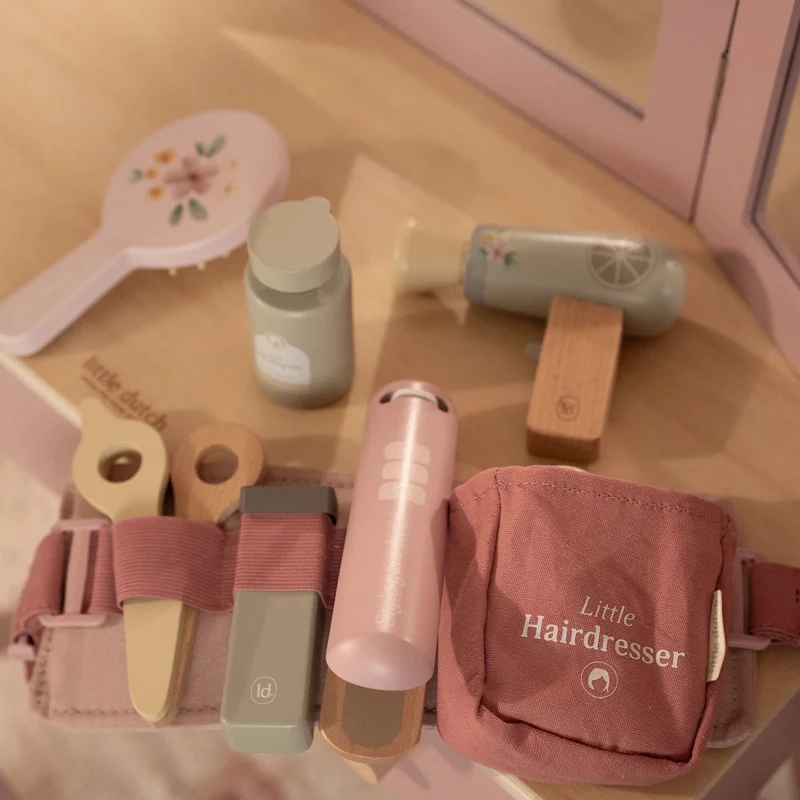Houten kappersset – Roze – Essentials