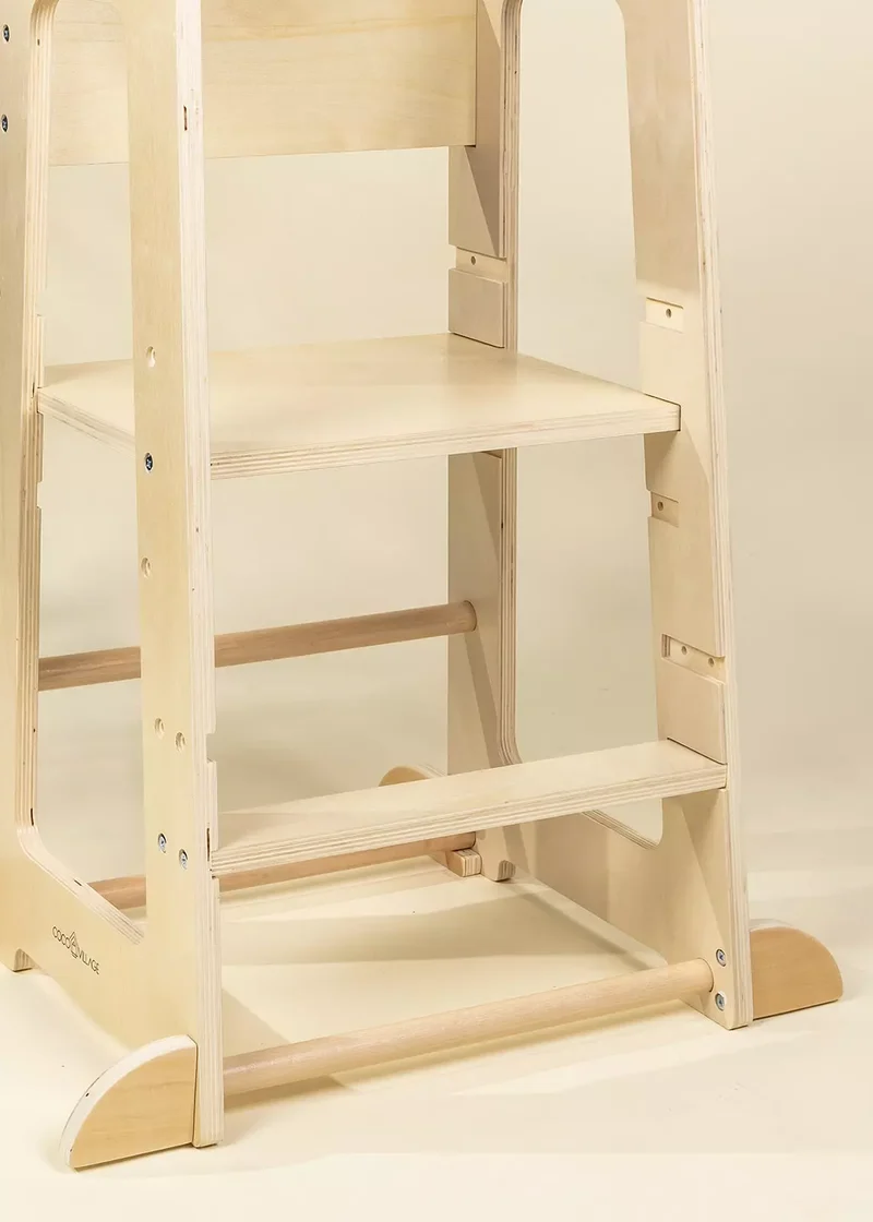 Educational Tower - Natural Wood