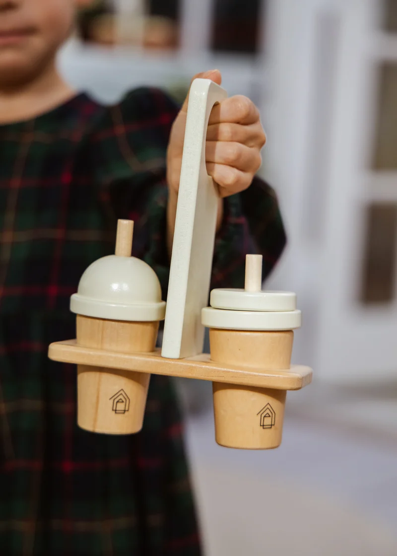 Wooden Coffee Maker Set