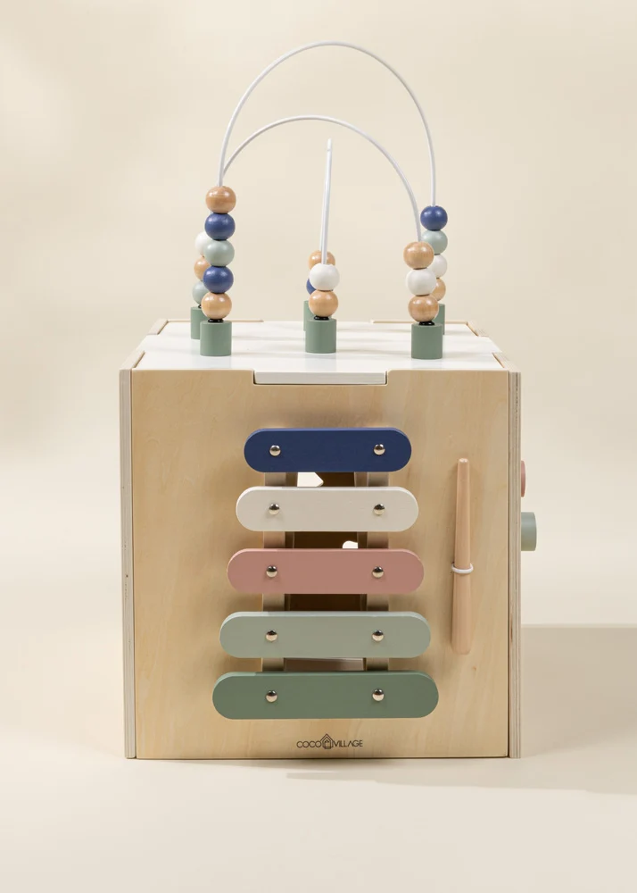 Wooden Activity Cube