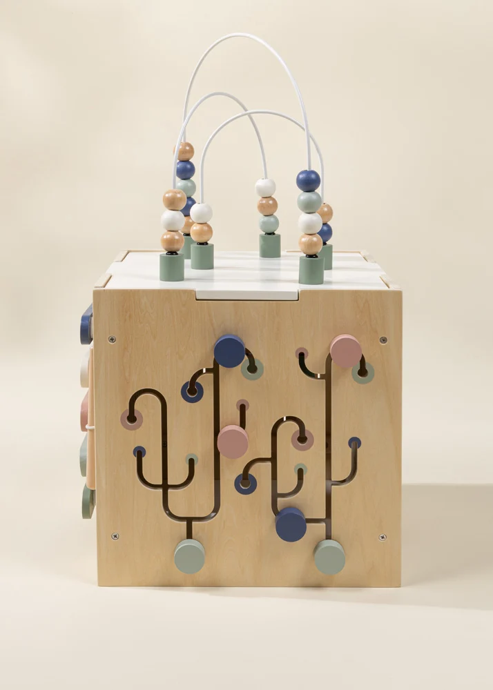 Wooden Activity Cube