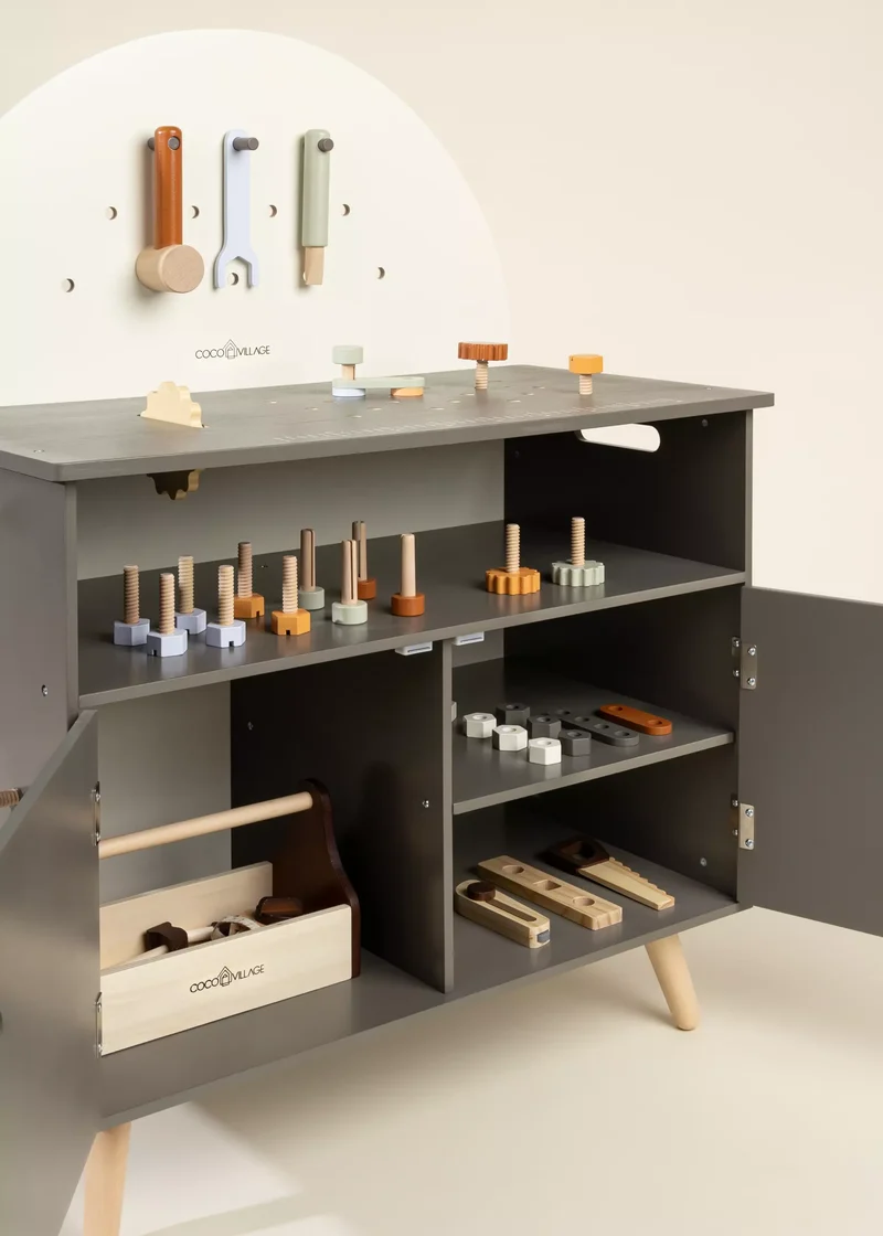 Wooden Workbench Playset